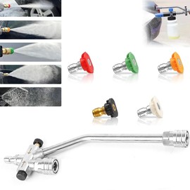 Snblzhef Dual Foam Cannon for Pressure Washer Pressure Washer Foam Cannon with Dual-Connector Accessory