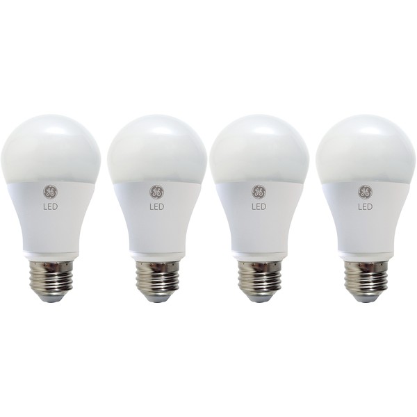 GE Lighting LED Light Bulb, A19, 40-Watt Replacement, Soft White, 4-Pack LED Light Bulbs, Medium Base, Dimmable