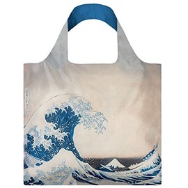 LOQI Museum Hokusai's The Great Wave Reusable Shopping Bag, Multicolored by LOQI