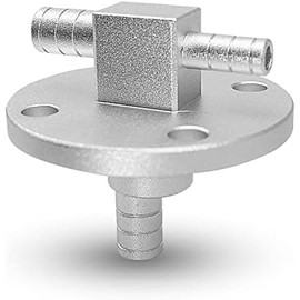 Billet Fuel Pickup Gas Pump Tank Compatible with Yamaha Rhino 660 450 Carb Models, 6061-T6 Aluminium Oil Pump Tank, Silver