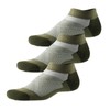 WANDER Breathable Running Ankle Socks 3 Pairs Merino Wool Cushioned