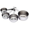 KitchenCraft Measuring Cup Set, Stainless Steel Measure Spoon Cups for