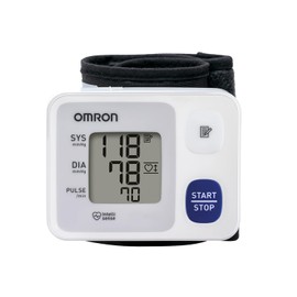 OMRON HEM-6124 – Baumanómetro Digital de Muñeca Portátil con Sensor de Posición, Inflado Personalizado y Detección de Latidos Irregulares