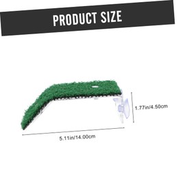 CIYODO 2PCS Simulation Lawn Turtle Climbing Platforms Grass Surface Tortoise Resting Ramps for Aquariums Floating Decor for Reptiles and Aquatic Environments
