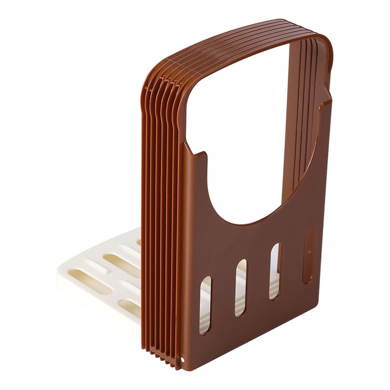 Wakects Bread Slicer, Foldable, Adjustable, Non-Slip, ABS Resin