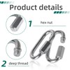 100 pcs Chain Link,1/4 Inch Link Chains,Heavy Duty Chain Quick