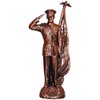 11" Bronze Male Marine Corps Figurine