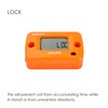 Jayron Digital Wireless Hour Meter,Vibration activation,Programmable maintenance reminder,Resettable Job Timer,User