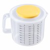 2.5L Measuring Mixing Bowl with Lid for Baking – Transparent