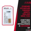 E-Z LOK Threaded Insert Installation Repair Tool Kit for Hard