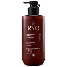 Ryo Black Walnut Volume Root Strengthening Hair Loss Relief Shampoo Woody Scent, 480ml, 1 piece
