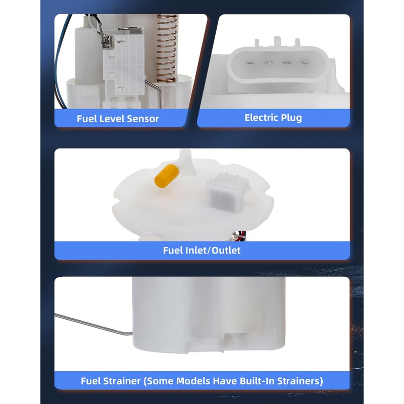 ECCPP Electric Fuel Pump Module Assembly w/Sending Unit Replacement for