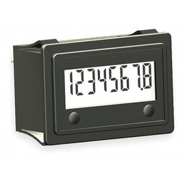 3410-2000 | TRUMETER Hour Meter, 10-300VAC/DC Input, 8 Digit, Rectangular with Fixing Clip, Non Reset