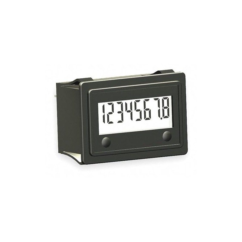 3410-2000 | TRUMETER Hour Meter, 10-300VAC/DC Input, 8 Digit, Rectangular