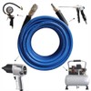 aunstarwei PVC Reinforced Air Compressor Hose Blue with 1/4" Europe
