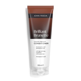 John Frieda Brilliant Brunette Colour Vibrancy Conditioner 250ml. Brunette Conditioner for Brown Hair, Colour Treated Hair and Glossy Vibrancy
