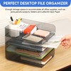 CiWiVOKi Desk Letter Tray, Set of 4 Office Organization and