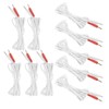 10pcs / bag 2.35mm 1.8m 2‑In‑1 Pin Type Electrode Lead