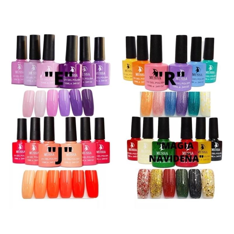 Lé Mussa Kit Gel Semipermanente 12 Pz Mas Lampara Panda