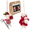 Trimits Needle Felting Mice Kit – Christmas Tree Decorations for