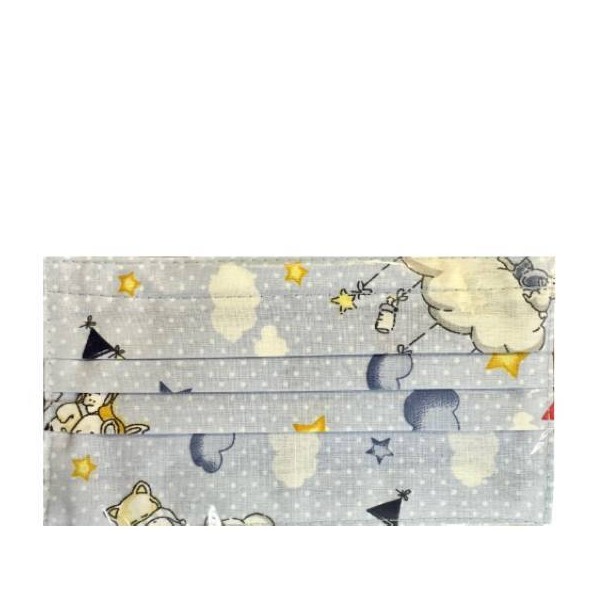 EPSILON Εphilon Doppio 2PLY Children's Reusable Cotton Mask In Blue