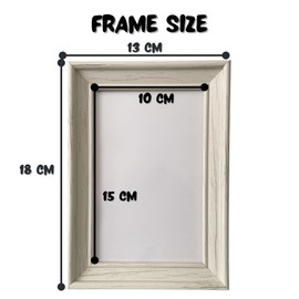 4x6 White Photo Frame - Lightweight & Shatter-Resistant Styrene Frame, 100% Recycled Materials, Portrait & Wall Mount, Ideal for Family Photos, Kids Artwork, and Home Decor - 6x4 Picture Frame