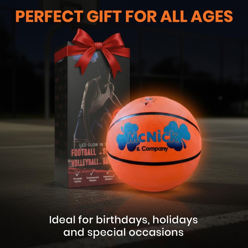 Glow in The Dark Basketball Net Hoop Pair – LED