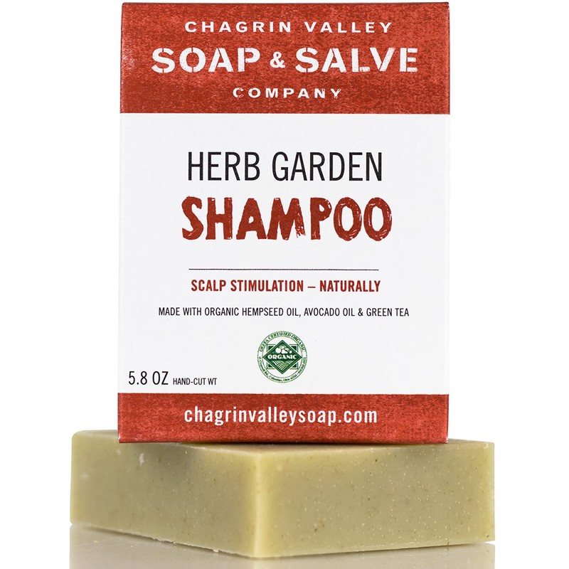 Organic Natural Shampoo Bar, Herb Garden, Chagrin Valley Soap &