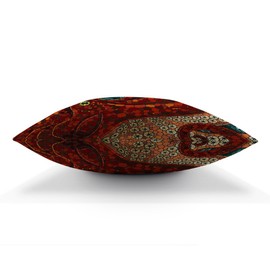 HGOD DESIGNS Kraken Pillow Case, Sea Monster Octopus Cotton Linen Cushion Cover Square Standard Home Decorative Throw Pillow for Men/Women/Kids 18x18 inch Blue Red
