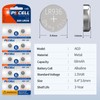 PKCELL 10Pcs 394 Watch Battery LR936 Battery AG9 LR45 SR936sw