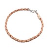 Grandios GD-WLCHAIN-02 Genuine Leather, Cowhide Wallet Chain, Leather, Braid, Long,
