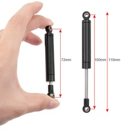 RCLIONS 2pcs RC Shock Absorber 100mm Damper Internal Spring for 1/10 RC Crawler Car TRX4 SCX10 SCX10-II D90 Upgrade Parts