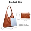 Utenwat Hobo Bags for Women Retro Vegan Leather Womens Slouchy