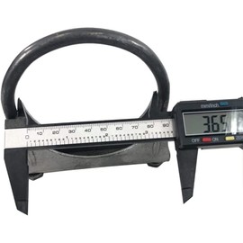 Universal Pack of 2 Mild Steel 3.5" 3 1/2" O.D.Exhaust Hanger Muffler U Bolt Clamp 0.32" Rod thickness 5" Height