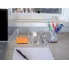 OfficeGoods Acrylic Desk Organizer w/ Silver Base – Functional &