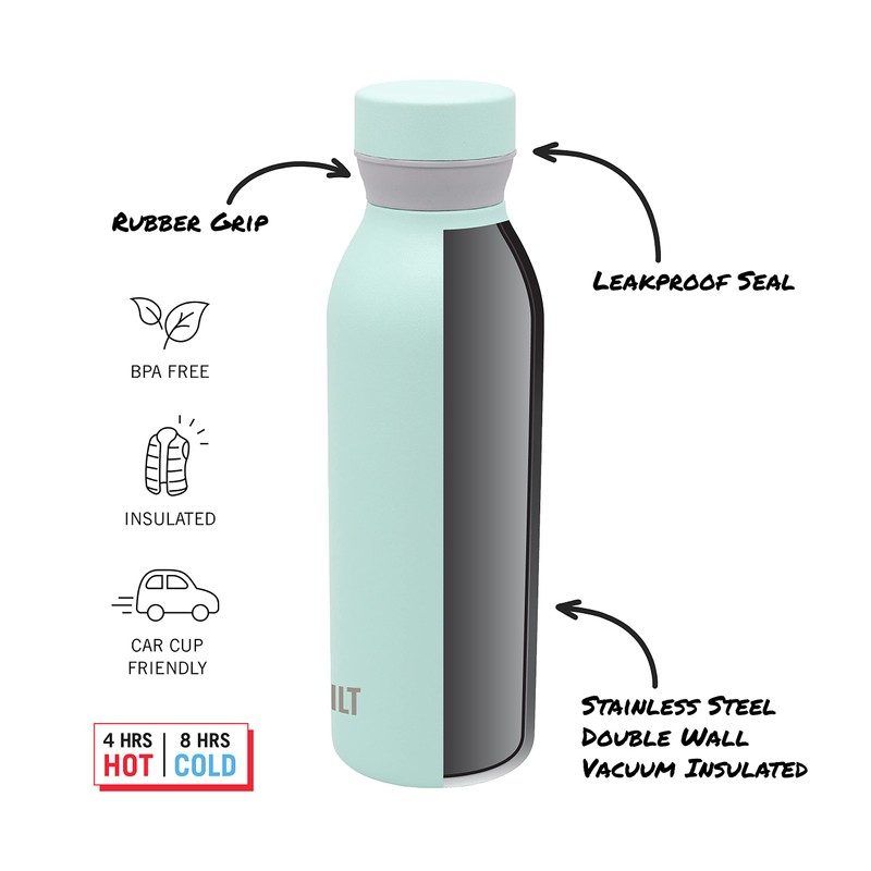 BUILT Cascade Double Wall Vacuum Insulated Stainless Steel Bottle with