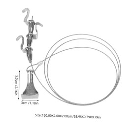 Gadpiparty 2 Set Adjustable Picture Hanging Wire Kit Heavy Duty Bracket with Hooks and Holders for Frames Mirrors and Wall Art Durable Strong Support for Various Artworks