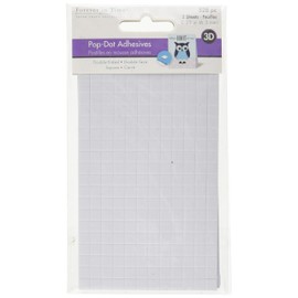 Forever in Time PD108 3D Pop Dots Square Dual-Adhesive Foam Mount, 1/4-Inch, 528 Per Package, White