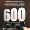 Rodillo para Ejercicios Abdominales, Rueda de Rebote Automático con Soporte