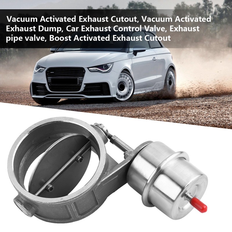 Car Exhaust Control Valve Boost Vacuum Activated Exhaust Cutout/Dump 3inch