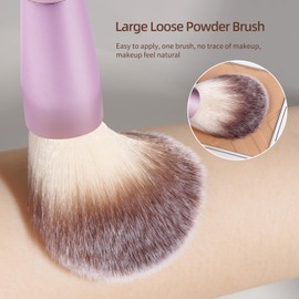 MAANGE MAANGE 9 PCS Makeup Brush Set Foundation Brush Double Makeup Brushes for Blending Liquid Powder Concealer Cream Blush Buffe Contour Make up Brush Kit (Pink)