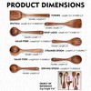 Wooden Non-Stick Kitchen Pan Toolset 7 Pieces Set,100% Natural Teak