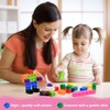 HOTUT 100 Pcs Maths Cubes with 10 Colours, Manipulatives Number