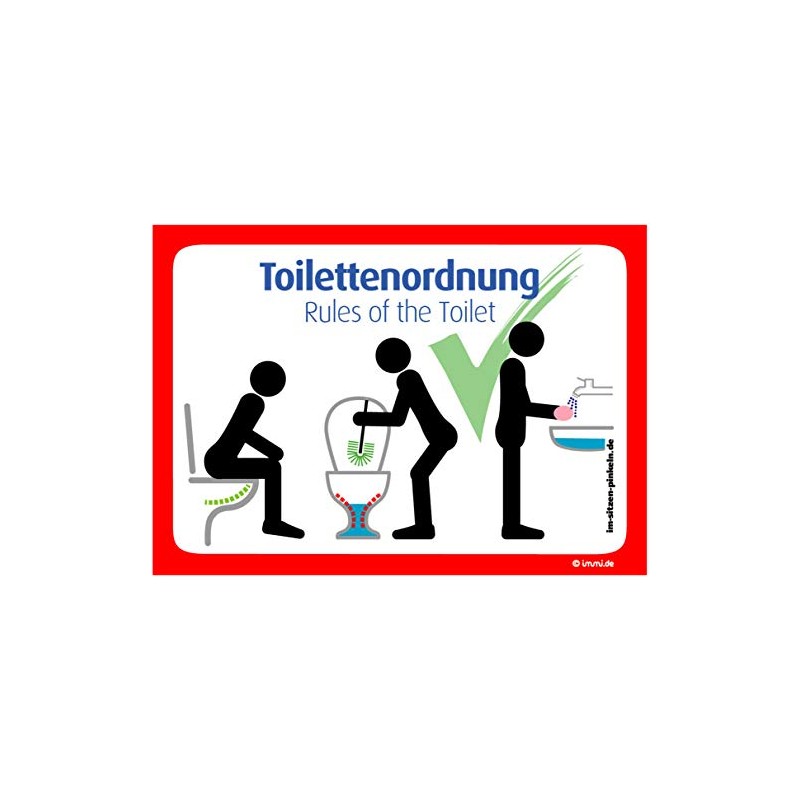 immi please pee while sitting sticker. The Original.