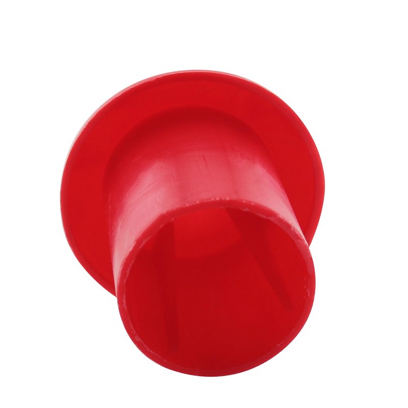 JCBIZ 12pcs Plastic Reinforced Protective Cap Orange Safety Mushroom Survey