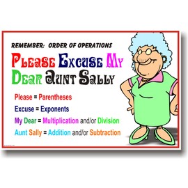 Remember Order of Operations - Classroom Math Poster