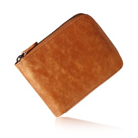 Bahoes Men's Bifold Wallet, Box-Shaped Coin Purse, Fine Italian Leather, Bifold Wallet, YKK Zipper, Made by Top Leather Craftsmen, Genuine Leather, Bi-fold Wallet, Anti-Skimming, Thin, Does Not