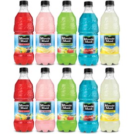 Minute Maid Fruit Punch 5 Flavors Variety Pack, Lemonade And Fruit Drinks 20 Oz (Pack of 10)