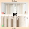 20 Pcs Curtain Eyelet Rings 42mm Inner Diameter, Plastic Curtain