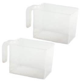 Omega 8006 Juicer Replacement Bowl Set - Pulp and Juice Collection Plastic Clear Containers Cup (Bowl Set + Cleaning Brush)